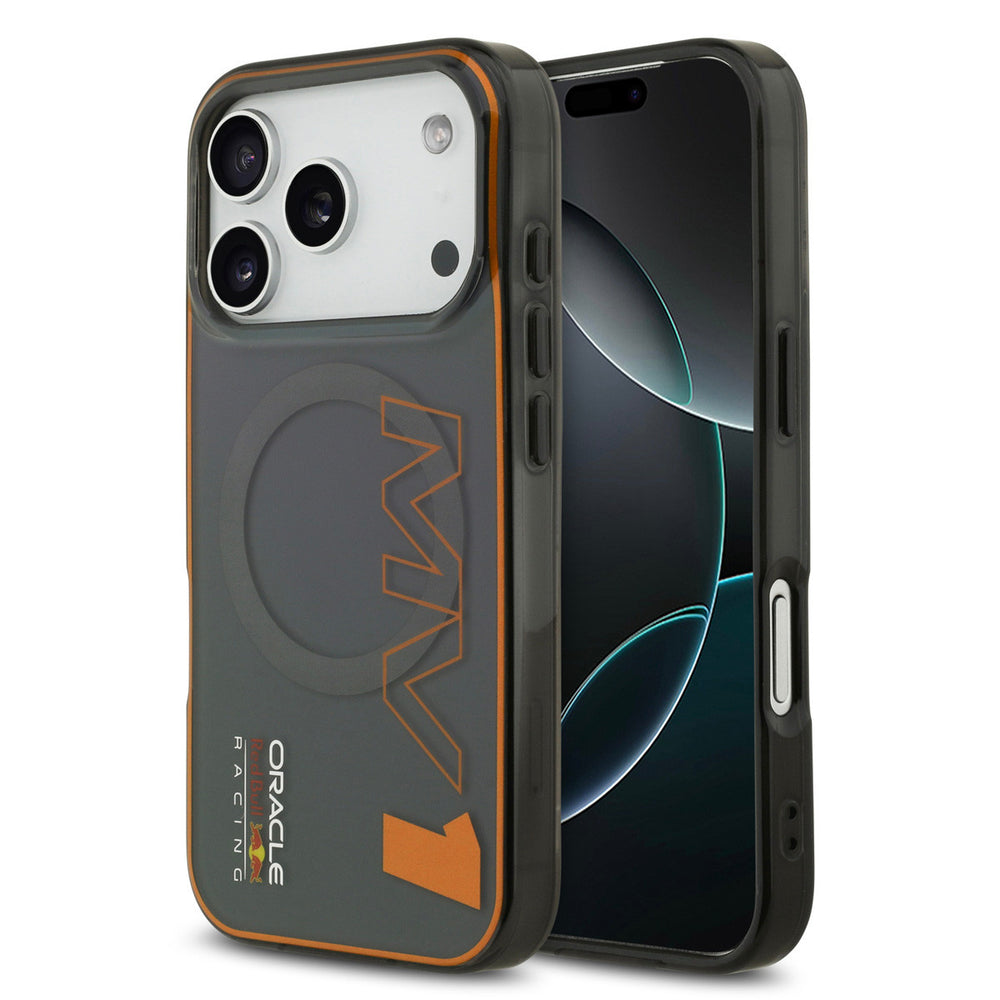 Red Bull Racing iPhone 17 Pro Backcover hoesje - Magsafe - Double Layer - Vertical MV 1 - Grijs-Hoesjes-Ilumina Benelux