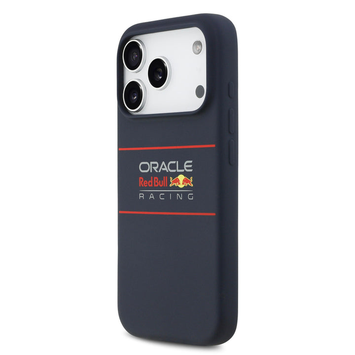 Red Bull Racing iPhone 17 Pro Backcover hoesje - Magsafe - Liquid Silicon - Horizontal Logo - Navy-Hoesjes-Ilumina Benelux