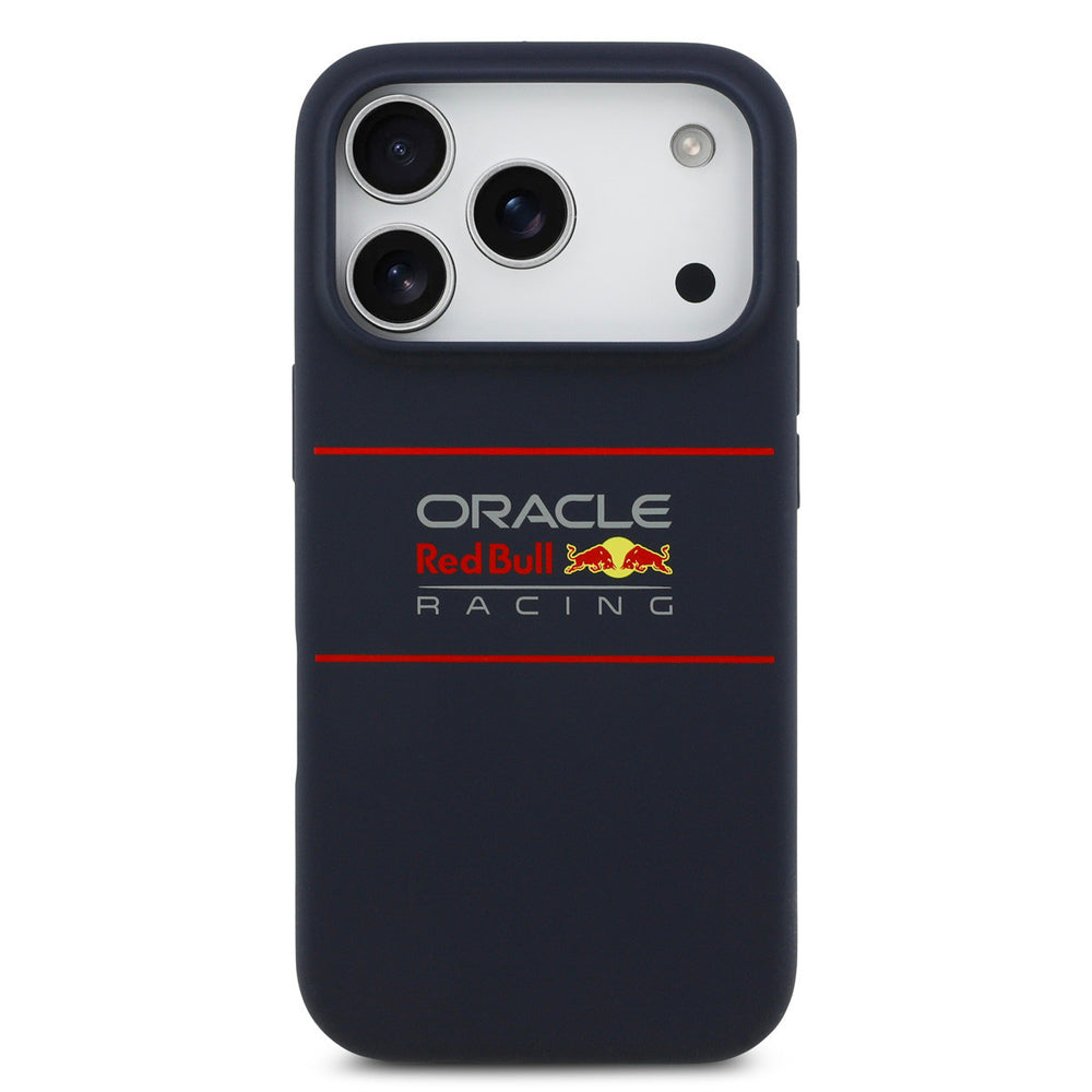 Red Bull Racing iPhone 17 Pro Backcover hoesje - Magsafe - Liquid Silicon - Horizontal Logo - Navy-Hoesjes-Ilumina Benelux
