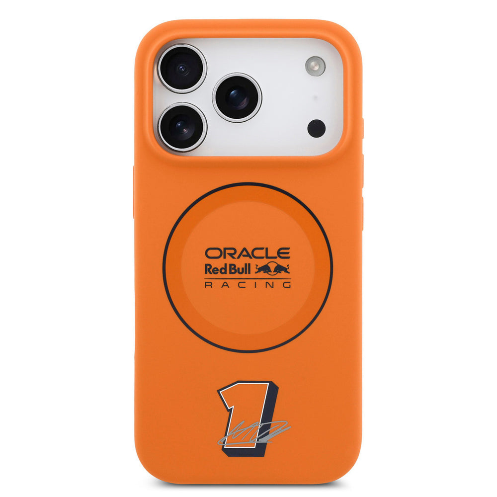 Red Bull Racing iPhone 17 Pro Backcover hoesje - Magsafe - Liquid Silicone - Black Ring - Oranje-Hoesjes-Ilumina Benelux