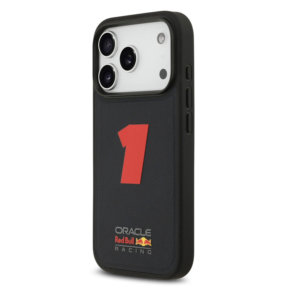 Red Bull Racing iPhone 17 Pro Backcover hoesje - Magsafe - Meshed - 3D Rubber Number 1 - Navy-Hoesjes-Ilumina Benelux
