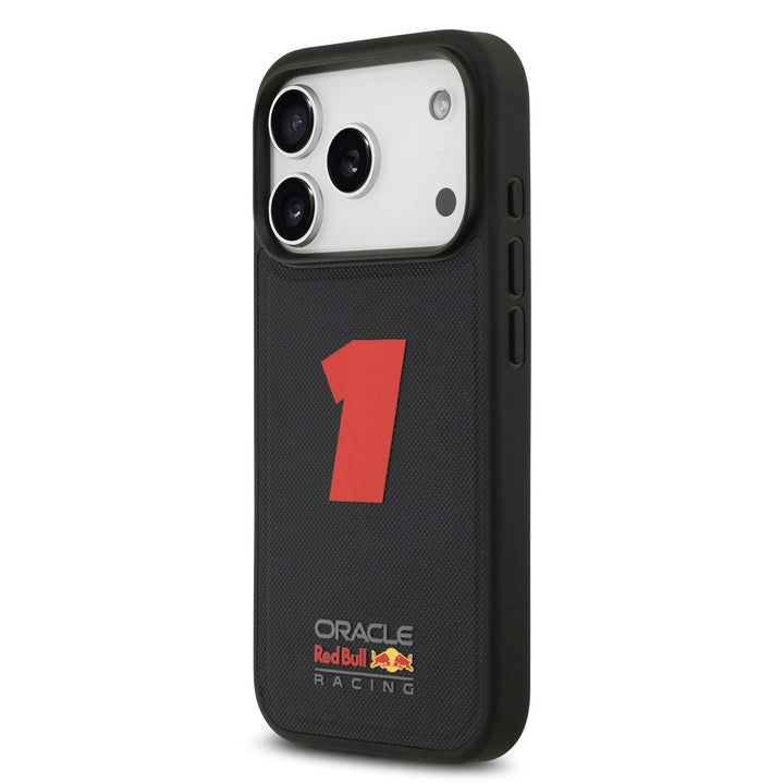 Red Bull Racing iPhone 17 Pro Backcover hoesje - Magsafe - Meshed - 3D Rubber Number 1 - Navy-Hoesjes-Ilumina Benelux