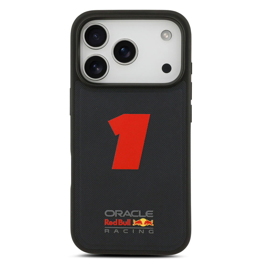 Red Bull Racing iPhone 17 Pro Backcover hoesje - Magsafe - Meshed - 3D Rubber Number 1 - Navy-Hoesjes-Ilumina Benelux