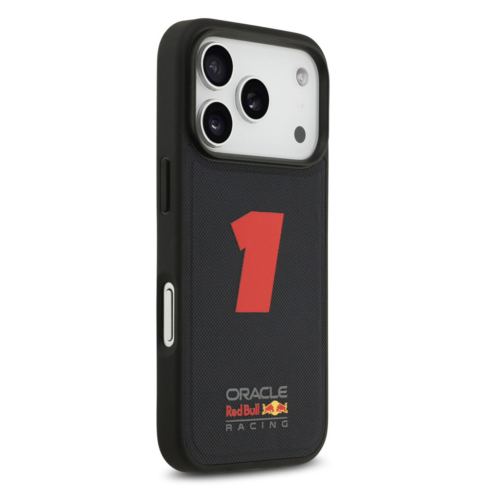 Red Bull Racing iPhone 17 Pro Backcover hoesje - Magsafe - Meshed - 3D Rubber Number 1 - Navy-Hoesjes-Ilumina Benelux