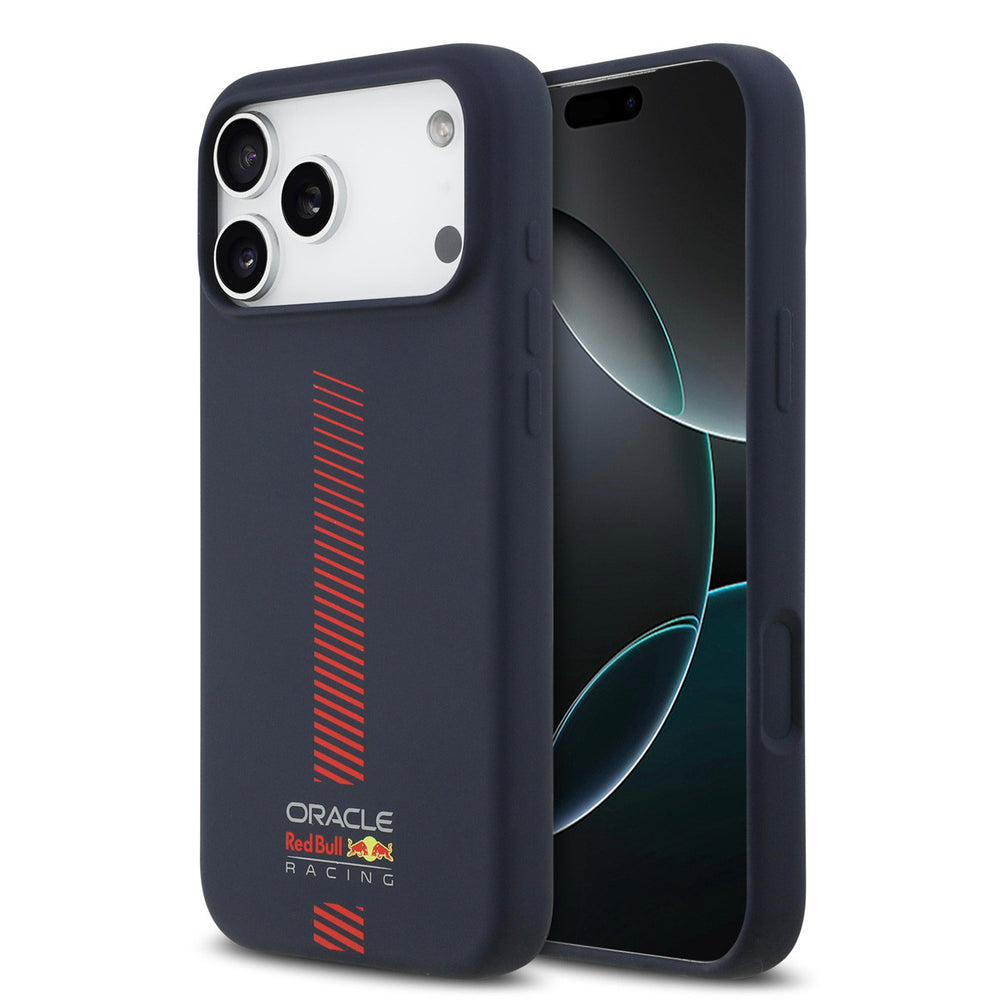 Red Bull Racing iPhone 17 Pro Max Backcover hoesje - MagSafe - Liquid Silicone - Powerbar - Navy-Hoesjes-Ilumina Benelux