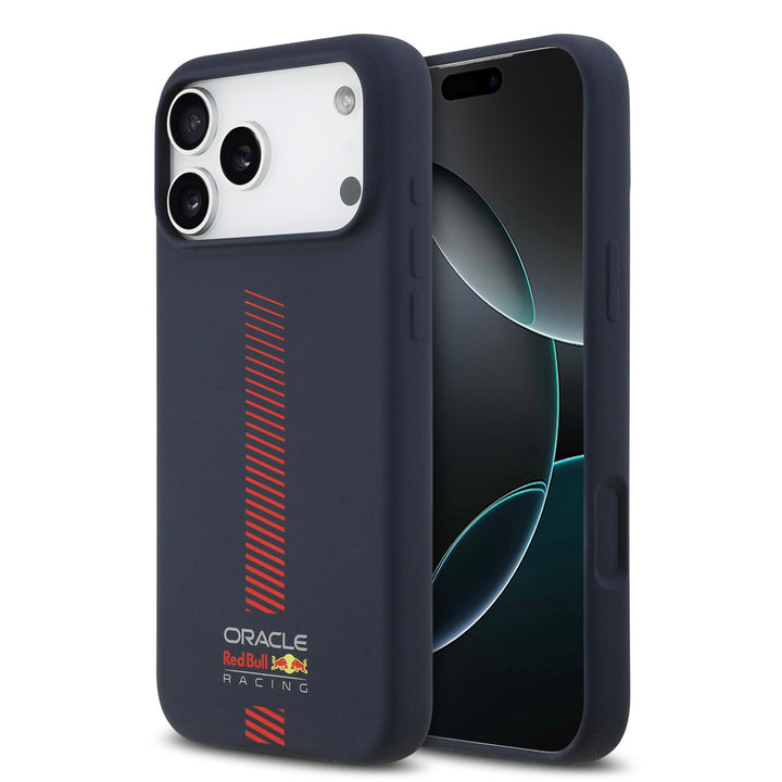 Red Bull Racing iPhone 17 Pro Max Backcover hoesje - MagSafe - Liquid Silicone - Powerbar - Navy-Hoesjes-Ilumina Benelux