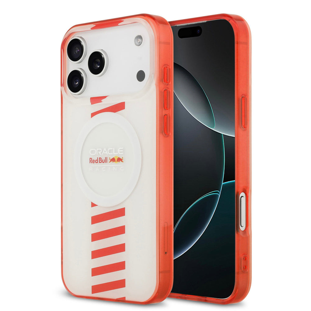 Red Bull Racing iPhone 17 Pro Max Backcover hoesje - Magsafe - Double Layer - Powerbar - Wit-Hoesjes-Ilumina Benelux