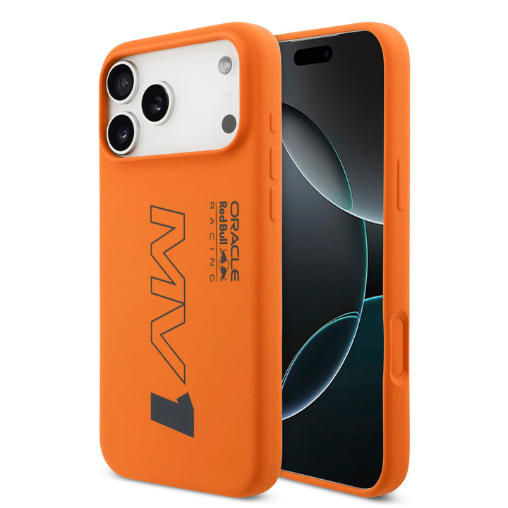 Red Bull Racing iPhone 17 Pro Max Backcover hoesje - Magsafe - Liquid Silicone - MV1 - Oranje-Hoesjes-Ilumina Benelux