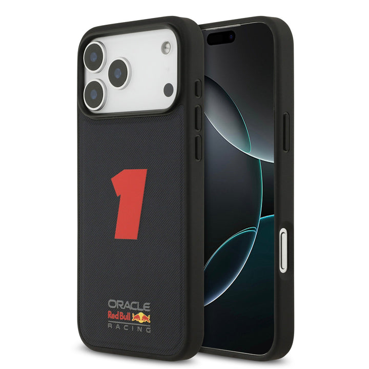 Red Bull Racing iPhone 17 Pro Max Backcover hoesje - Magsafe - Meshed - 3D Rubber Number 1 - Navy-Hoesjes-Ilumina Benelux