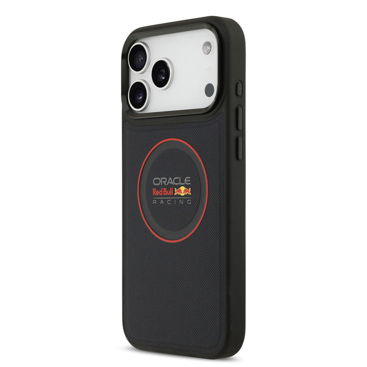 Red Bull Racing iPhone 17 Pro Max Backcover hoesje - Magsafe - Meshed PU Leather - Red Ring Logo - Navy-Hoesjes-Ilumina Benelux