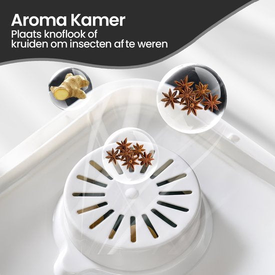 Rijstdispenser – Voorraadcontainer met Deksel – 10 kg Opslag – Transparant – Velox Goods VL-531-Voorraadbus-Ilumina Benelux