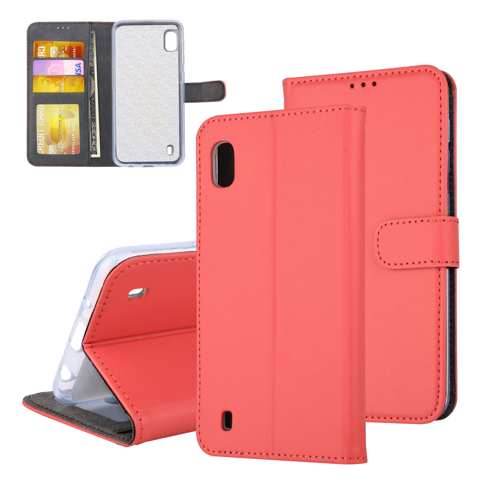Rood hoesje Samsung Galaxy A10 (2019) Book Case - Pasjeshouder - Magneetsluiting (A105F)-Hoesjes-Ilumina Benelux