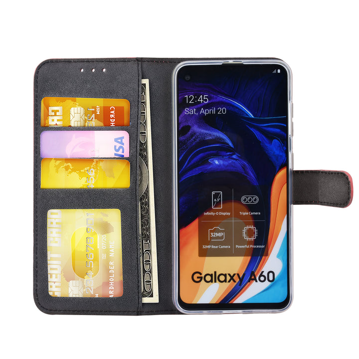 Rood hoesje Samsung Galaxy A60 - Book Case - Pasjeshouder - Magneetsluiting (A606F)-Hoesjes-Ilumina Benelux