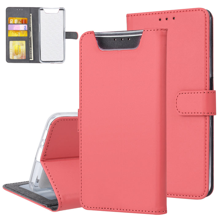 Rood hoesje Samsung Galaxy A80 - Book Case - Pasjeshouder - Magneetsluiting (A805F)-Hoesjes-Ilumina Benelux