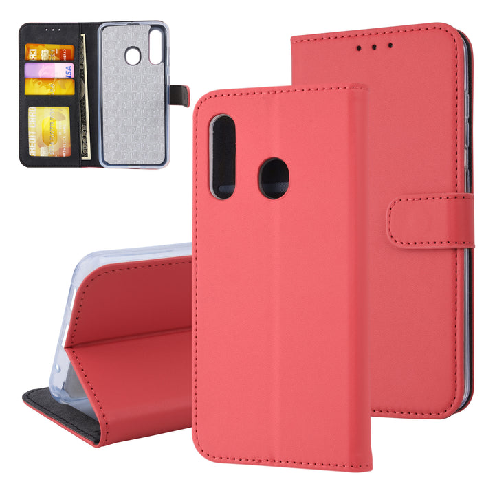 Rood hoesje Samsung Galaxy M40 - Book Case - Pasjeshouder - Magneetsluiting (M405F)-Hoesjes-Ilumina Benelux