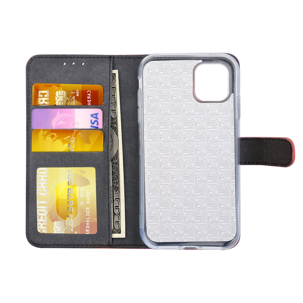 Rood hoesje iPhone 11 - Book Case - Pasjeshouder - Magneetsluiting-Hoesjes-Ilumina Benelux