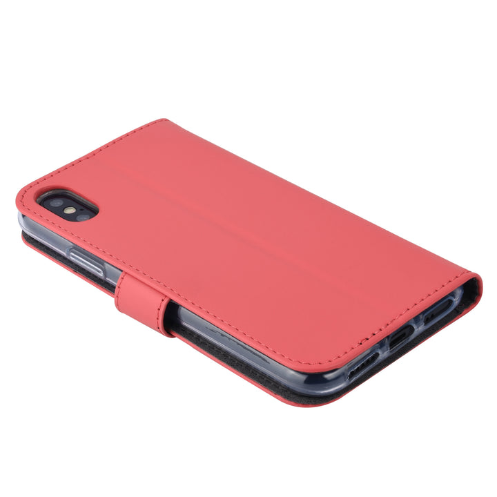 Rood hoesje iPhone X-Xs - Book Case - Pasjeshouder - Magneetsluiting-Hoesjes-Ilumina Benelux