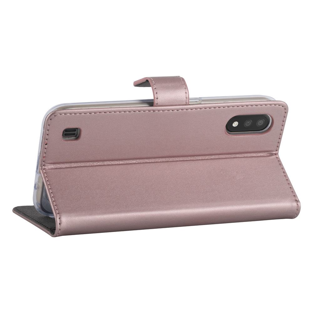 Rose Gold hoesje Samsung Galaxy A01 - Book Case - Kaarthouder (A015F)-Hoesjes-Ilumina Benelux