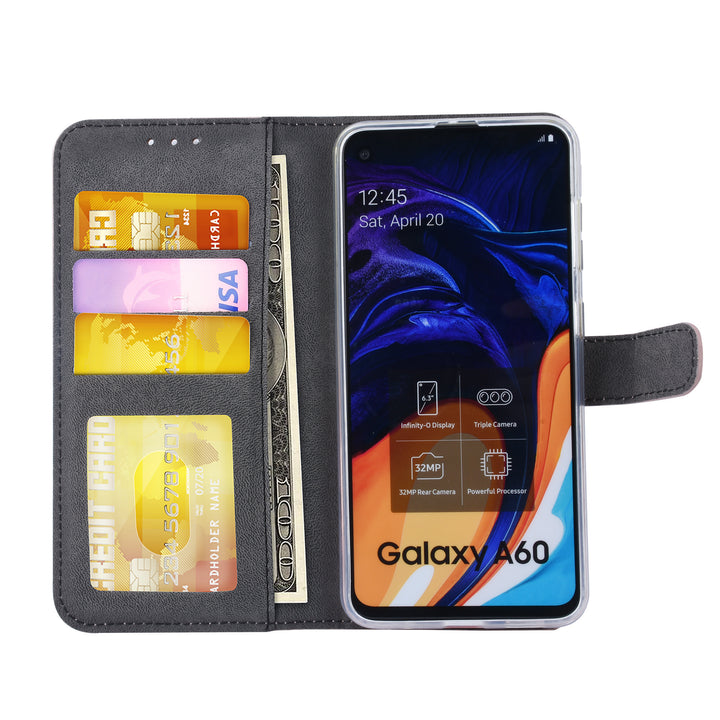 Rose Gold hoesje Samsung Galaxy A60 - Book Case - Pasjeshouder - Magneetsluiting (A606F)-Hoesjes-Ilumina Benelux