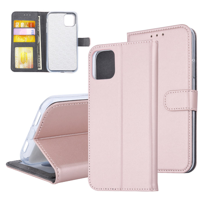 Rose Gold hoesje iPhone 11 Pro Max - Book Case - Pasjeshouder - Magneetsluiting-Hoesjes-Ilumina Benelux
