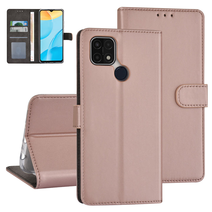 Rose Gold hoesje voor Oppo A15 - Book Case - Pasjeshouder - Magneetsluiting-Hoesjes-Ilumina Benelux