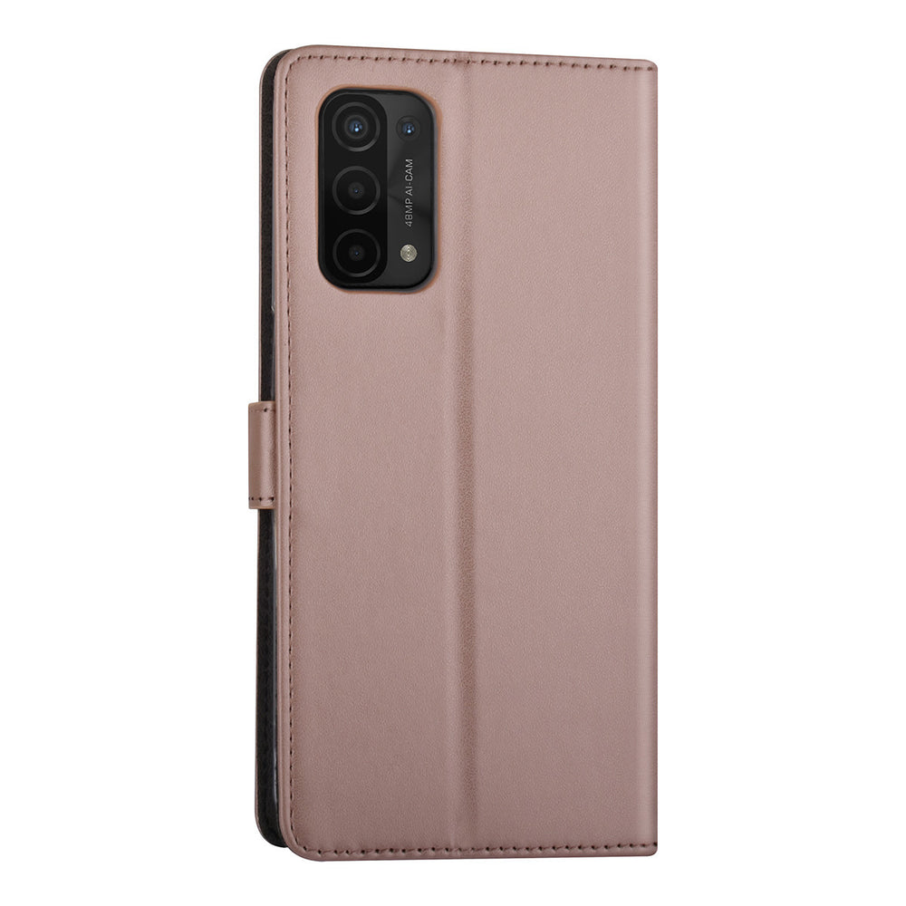 Rose Gold hoesje voor Oppo A54 5G & Oppo A74 5G - Book Case - Pasjeshouder - Magneetsluiting-Hoesjes-Ilumina Benelux
