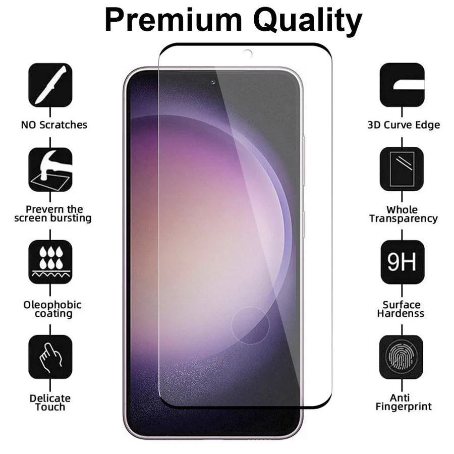 Samsung Galaxy S23 Screenprotector Full Cover Screenprotector Gehard 9H – 1-Pack-Ilumina Benelux