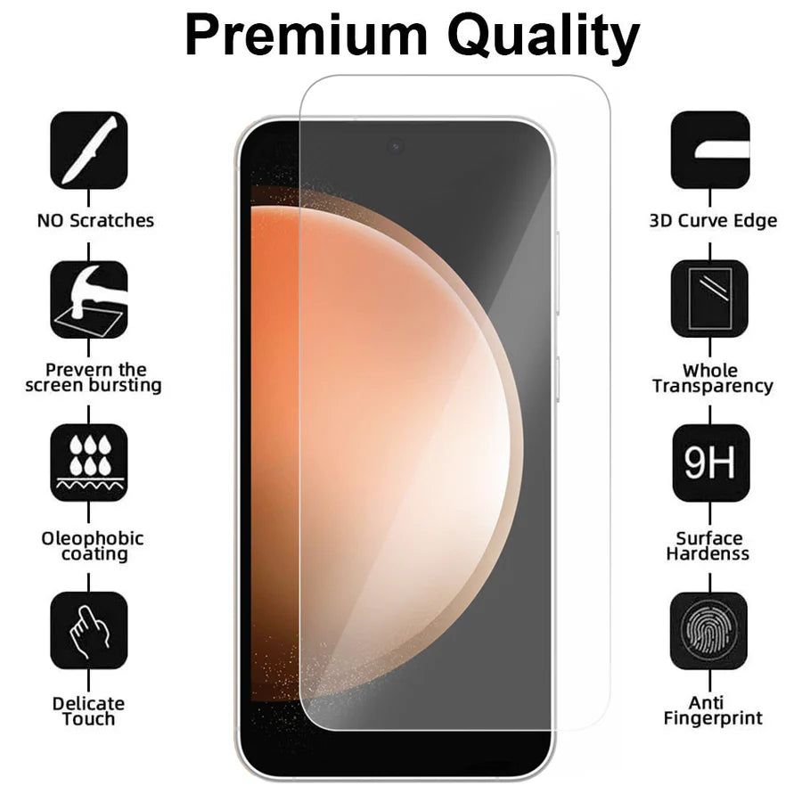 Samsung Galaxy S23 FE Screenprotector Gehard 9H - Tempered Glas-Ilumina Benelux