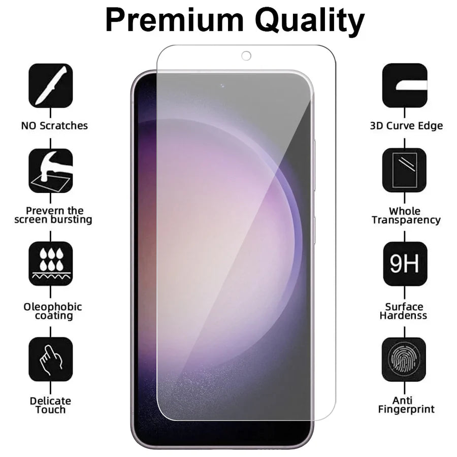 Samsung Galaxy S23 Plus Screenprotector Gehard 9H – Anti-kras – Tempered Glas-Ilumina Benelux