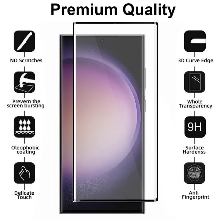 Samsung Galaxy S23 Ultra Screenprotector Full Cover - Gehard 9H-Ilumina Benelux
