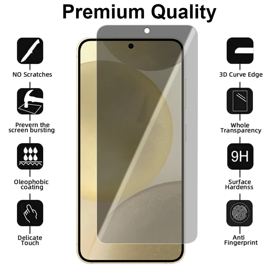 Samsung Galaxy S24 Plus Screenprotector Privacy Gehard Glas-Ilumina Benelux