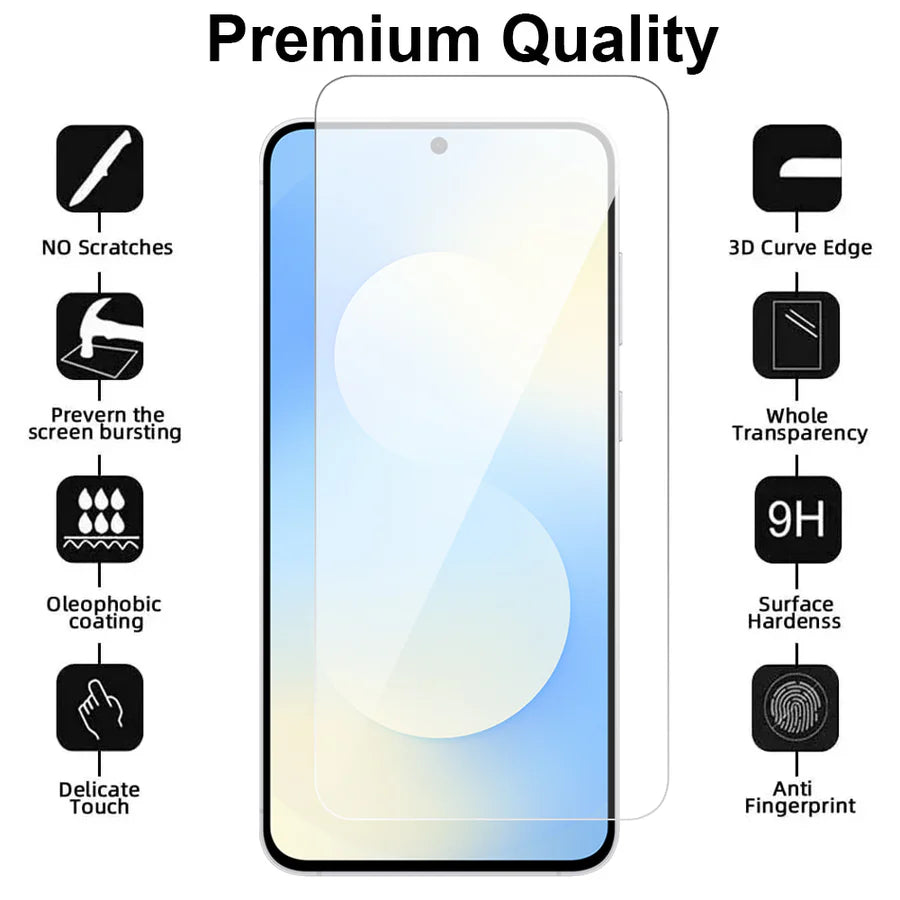 Samsung Galaxy S24 FE / S25 FE Screenprotector Gehard 9H – Anti-kras – Tempered Glas – 1-Pack-Ilumina Benelux