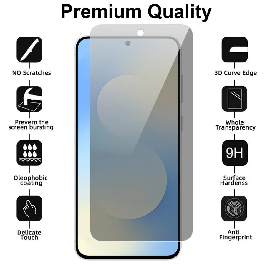 Samsung Galaxy S25 FE – Privacy Screenprotector – 9H Gehard Glas-Ilumina Benelux