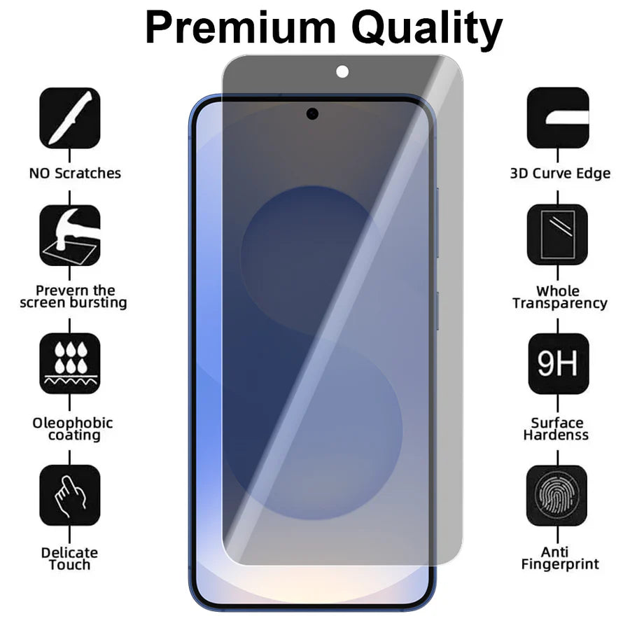 Samsung Galaxy S25 Screenprotector Gehard 9H – Privacy Screenprotector – 1-Pack-Ilumina Benelux