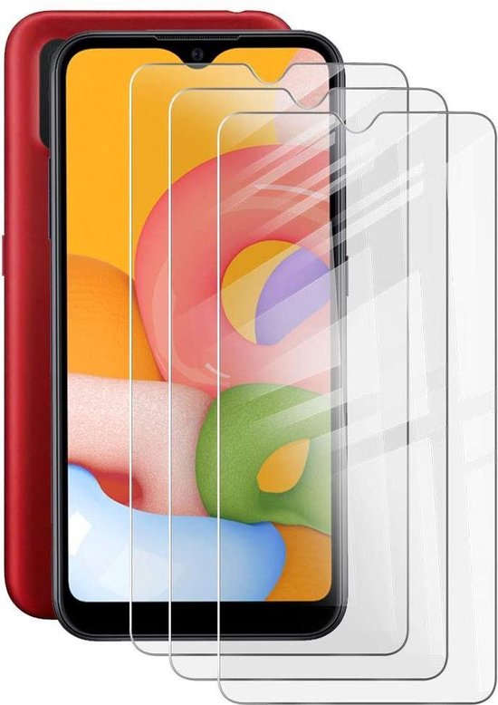 Samsung Galaxy A01 Screenprotector Gehard 9H – Anti-kras – 3-Pack-Ilumina Benelux