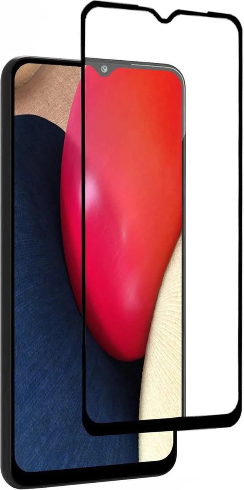 Samsung Galaxy A02s / A03s Screenprotector Full Cover Screenprotector Gehard 9H – 1-Pack-Ilumina Benelux