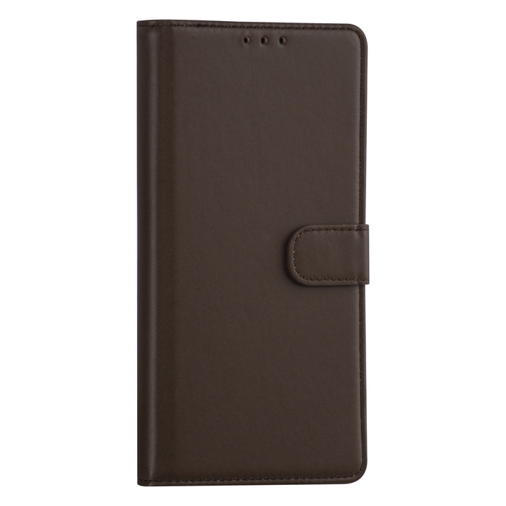 Samsung Galaxy A02s Booktype hoesje - Bruin - Pasjeshouder - Magneetsluiting-Hoesjes-Ilumina Benelux