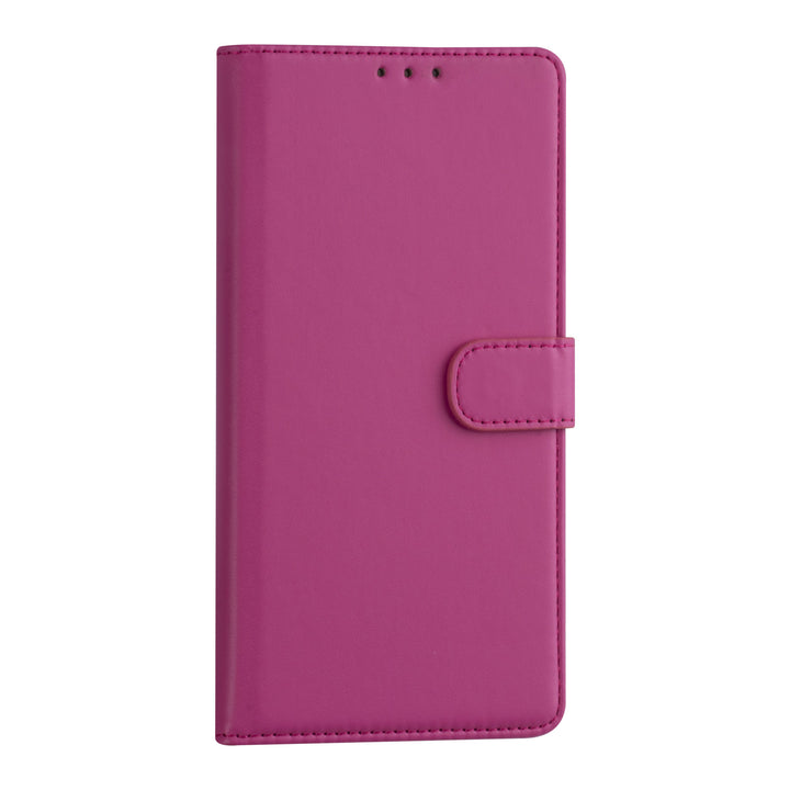 Samsung Galaxy A02s Booktype hoesje - Felroze - Pasjeshouder - Magneetsluiting-Hoesjes-Ilumina Benelux