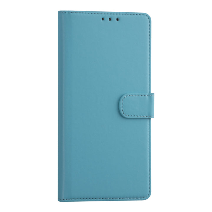 Samsung Galaxy A02s Booktype hoesje - LichtBlauw - Pasjeshouder - Magneetsluiting-Hoesjes-Ilumina Benelux
