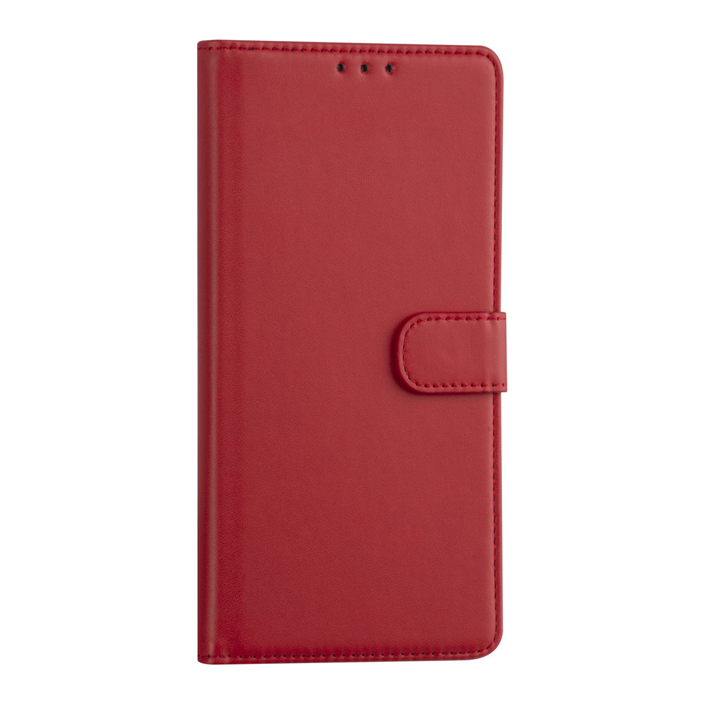 Samsung Galaxy A02s Booktype hoesje - Rood - Pasjeshouder - Magneetsluiting-Hoesjes-Ilumina Benelux