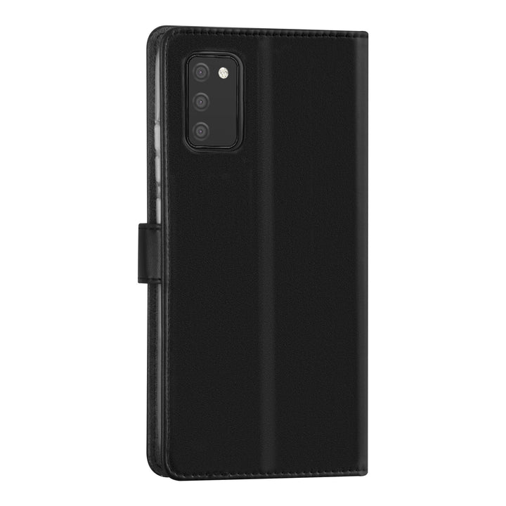 Samsung Galaxy A02s Booktype hoesje - Zwart - Pasjeshouder - Magneetsluiting-Hoesjes-Ilumina Benelux