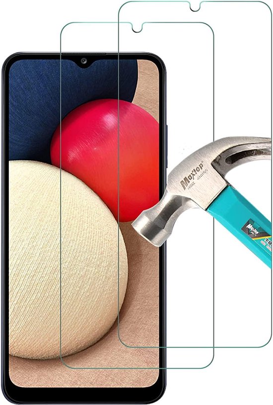 Samsung Galaxy A02s Screenprotector Gehard 9H – Anti-kras – 2-Pack-Ilumina Benelux