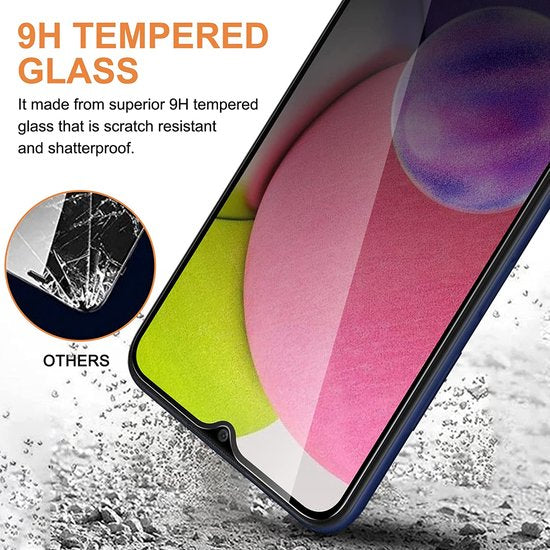 Samsung Galaxy A02s Screenprotector Gehard 9H – Anti-kras – 3-Pack-Ilumina Benelux