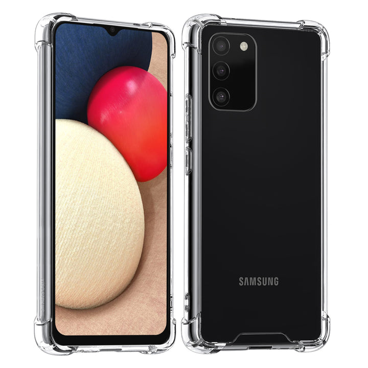 Samsung Galaxy A02s TPU Backcover - Transparant - Antishock-Hoesjes-Ilumina Benelux