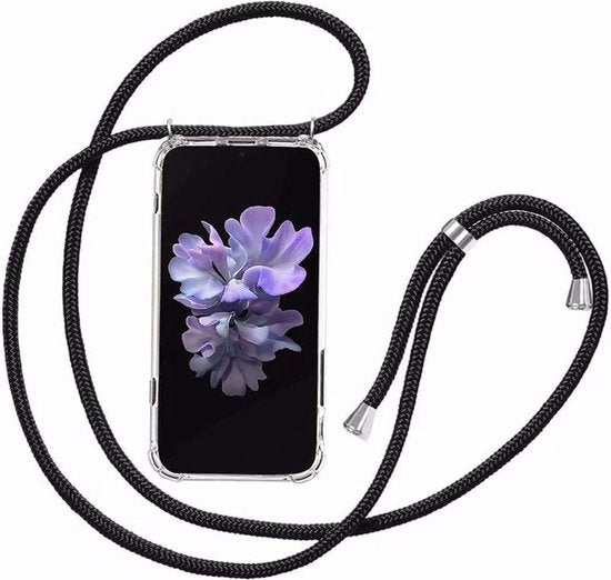 Samsung Galaxy A02s/A03s Hoesjes – Transparante Backcover met Koord – Siliconen – Valbescherming-Ilumina Benelux