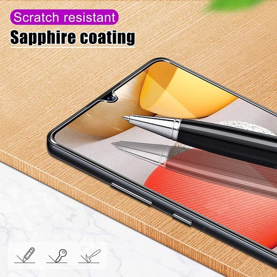 Samsung Galaxy A02s/A03s Screenprotector Gehard 9H – Anti-kras – 3-Pack-Ilumina Benelux