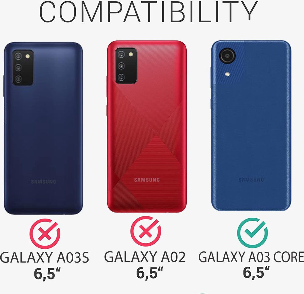 Samsung Galaxy A03 Core Screenprotector Gehard 9H – Anti-kras – 3-Pack-Ilumina Benelux