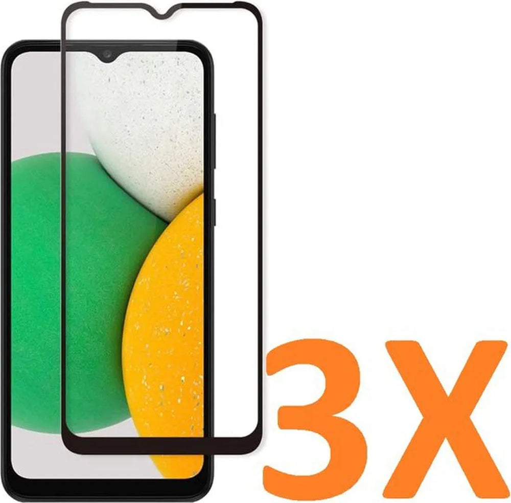 Samsung Galaxy A03 Core Screenprotector Gehard 9H Screenprotector Full Cover – 3-Pack-Ilumina Benelux