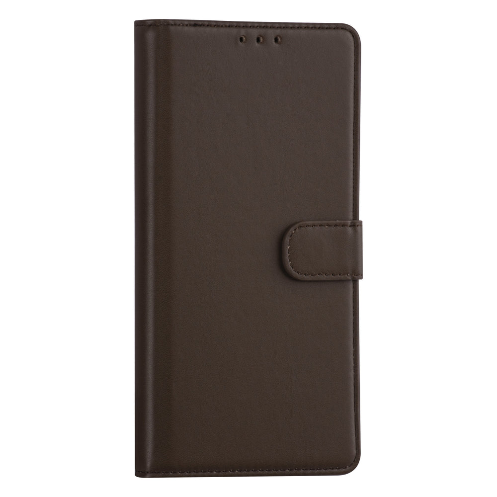 Samsung Galaxy A03s Booktype hoesje - Bruin - Pasjeshouder - Magneetsluiting-Hoesjes-Ilumina Benelux