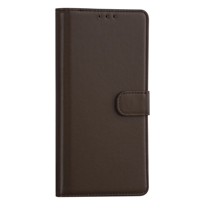 Samsung Galaxy A03s Booktype hoesje - Bruin - Pasjeshouder - Magneetsluiting-Hoesjes-Ilumina Benelux